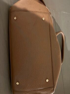 Large Tory Burch tan leather handbag